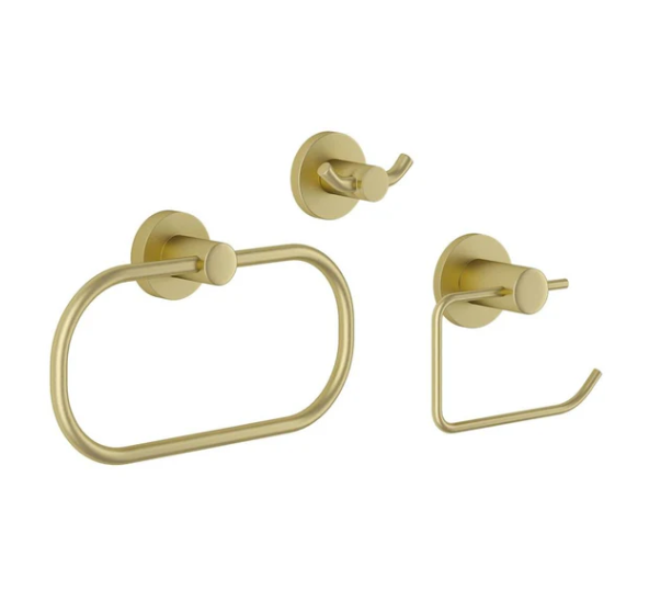 Malmo Gold 3 Piece Set (Roll, Ring and Hook)